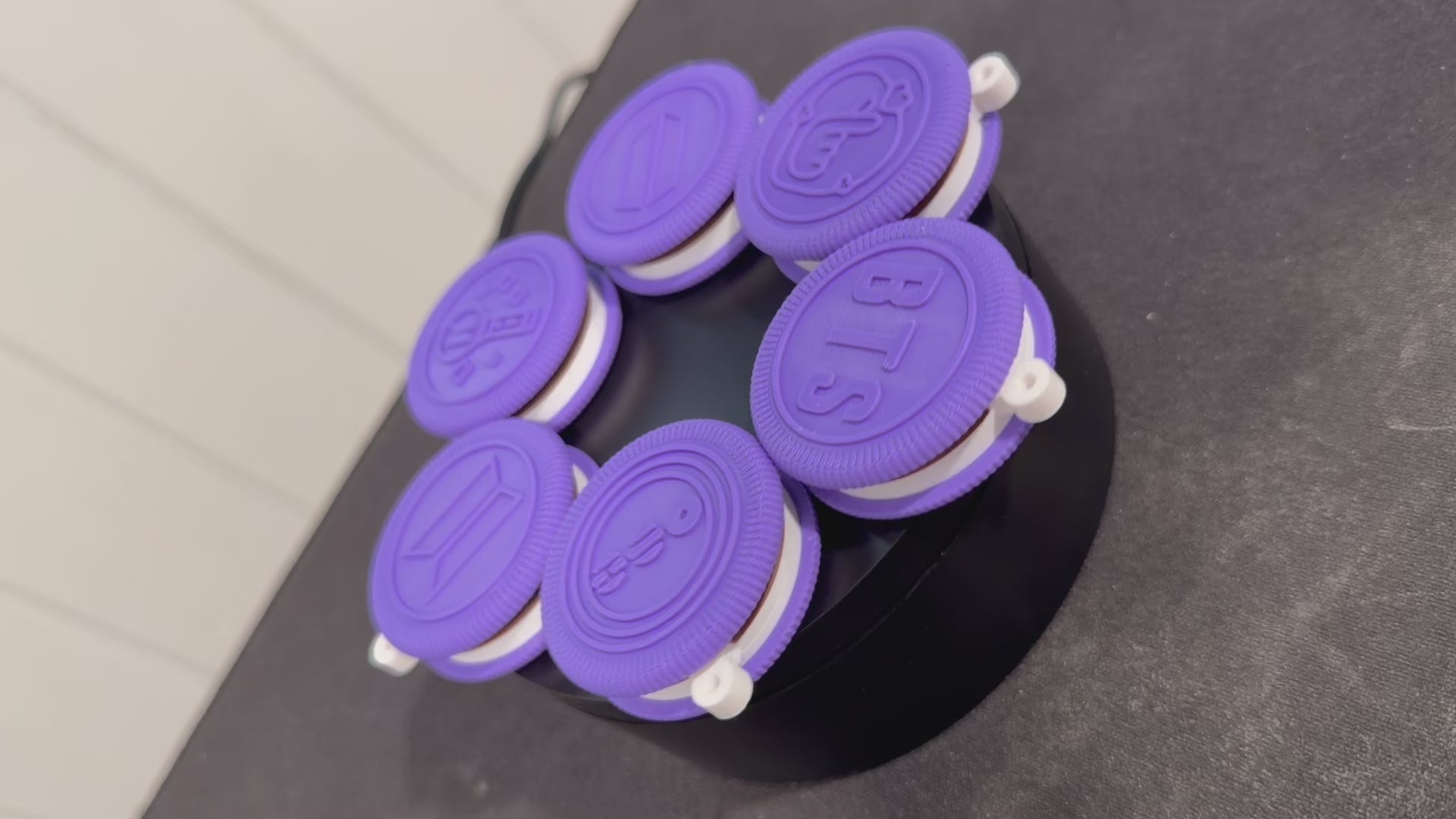 3D Printed Sandwich Cookie Keychains, KPOP Inspired Bag Charm