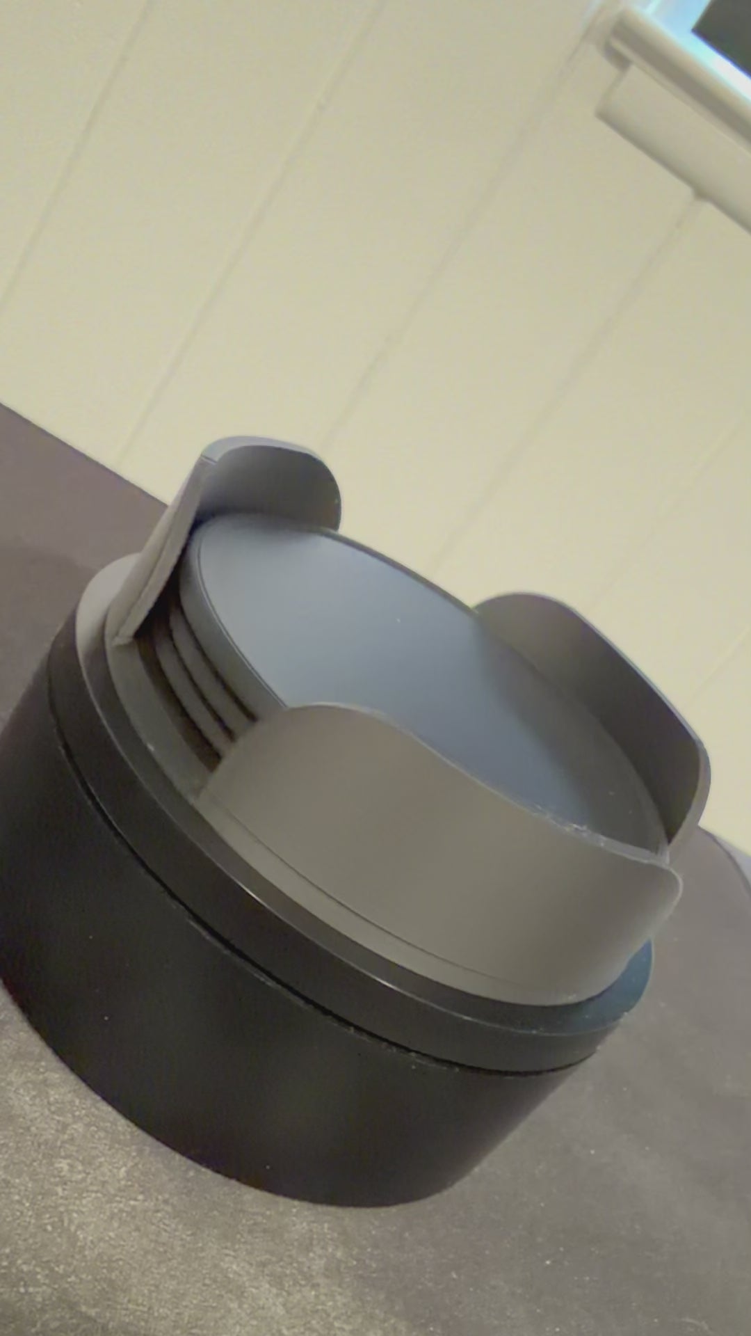 Custom 3D Printed Coasters with Holder | Textured Drinkware Set